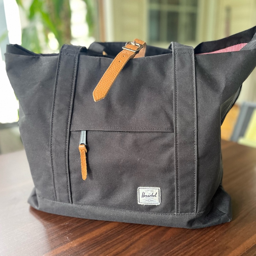 Herschel Supply Company Tote Bag with Red Striped Lining